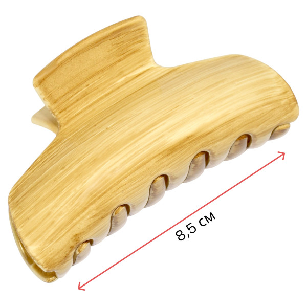 Фото Заколка-краб для волос Weisen WSAN-1168 Горчичный, 1 шт. (Заколки)