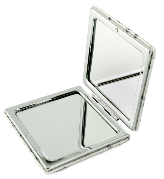 Фото Зеркало компактное Weisen WSPK-144-2 Make-up, квадратное, 7,2х7,2 см (Зеркала карманные)
