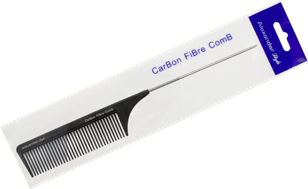 Фото Гребень для волос Alexander Style CF76 с металлическим хвостиком, 24 см (Гребни)