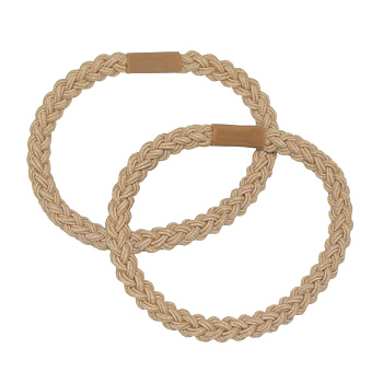 Резинки для волос Weisen WSRJ-1000, бежевые, 2 шт.