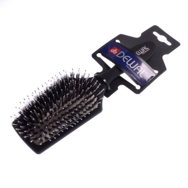 Фото Расчёска массажная Dewal BR7509 "лопата" малая, натуральная щетина/пластиковый штифт (Расчёски и щётки)