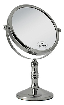 Зеркало Weisen WS-C2215 настольное, 2Х-увеличение, d 15 см, h 26,5 см
