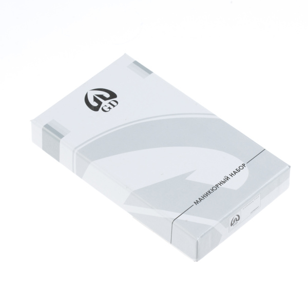 Фото Маникюрный набор GD 2171GRCR, 7 предметов, зеленый, крокодил (Маникюрно-педикюрные наборы)